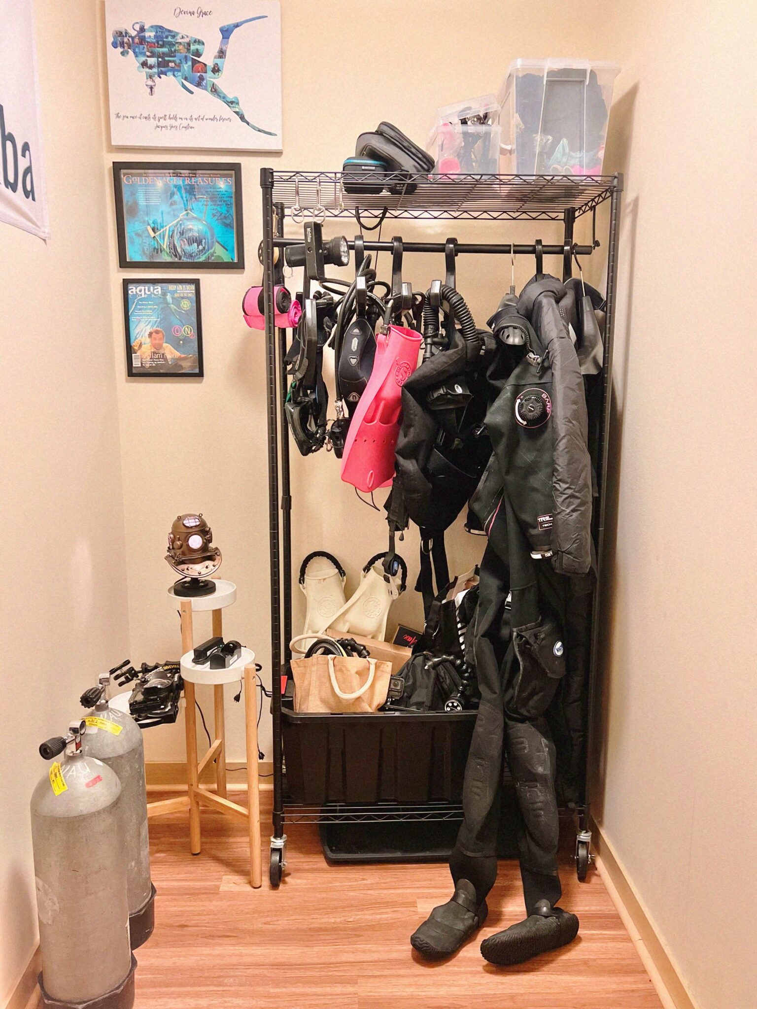 Scuba Gear Storage - How to Make the Most of Any Space